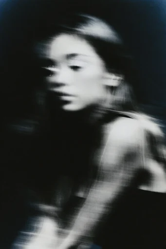 Spectral Nocturnal Blur style reference image — heavy film grain