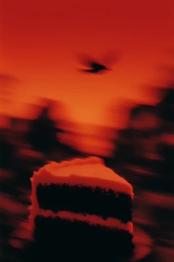 Crimson Kinetic Surrealism style reference image — surrealist cinematography