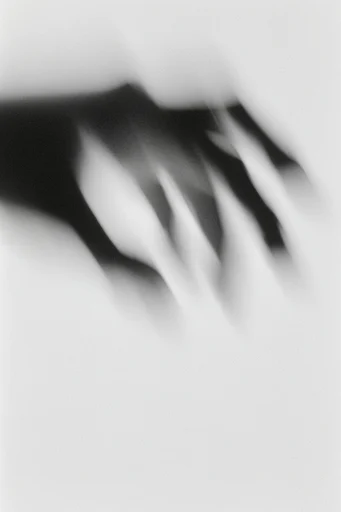 Ethereal Kinetic Monochrome style reference image — ghostly silhouette
