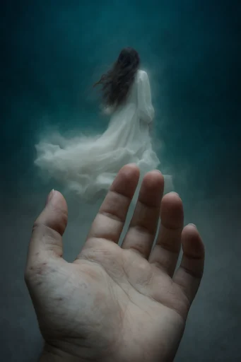 Surreal Abyssal Dreamscape style reference image — flowing translucent textures