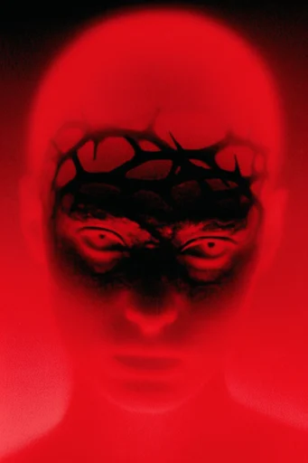 Gritty Photochemical Noir style reference image — glowing red thermal effect