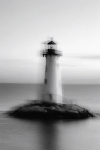 Ethereal Monochrome Kineticism style reference image — long exposure photography