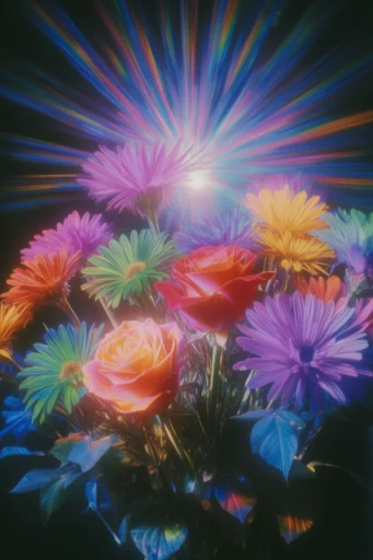 Esoteric Neon Radiance style reference image — chromatic aberration