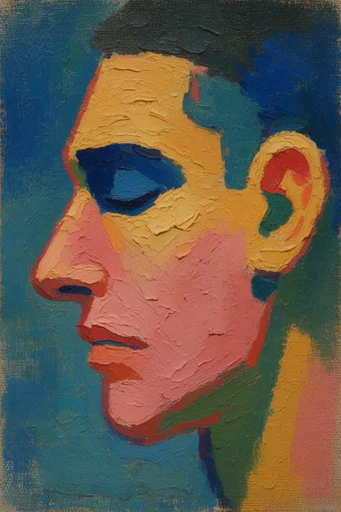 Tactile Fauvist Expressionism style reference image — naive art style