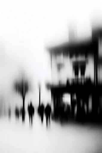 Spectral Minimalist Motion style reference image — high-contrast monochrome