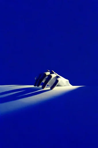 Nocturnal Ultramarine Minimalism style reference image — dramatic high-contrast lighting