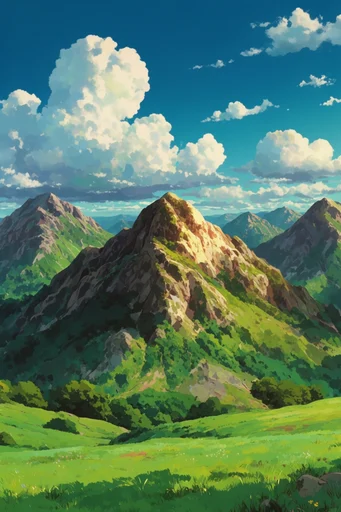 Ethereal Anime Vistas style reference image — Studio Ghibli aesthetic