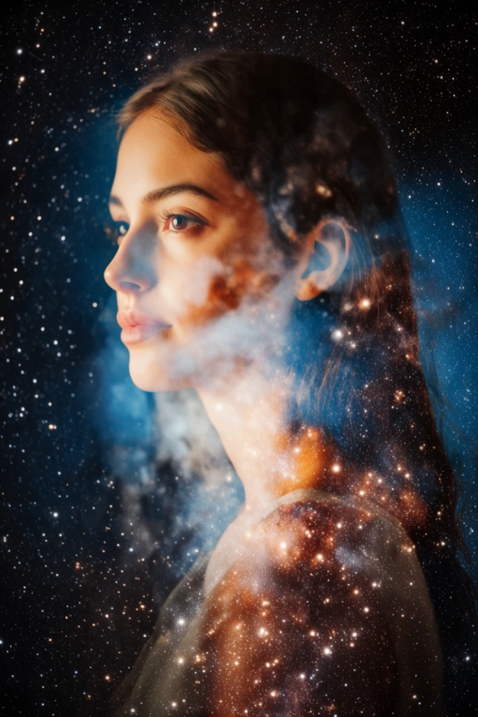Ethereal Celestial Portraiture style AI image example 2