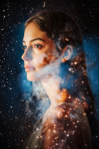 Ethereal Celestial Portraiture style AI image example 2