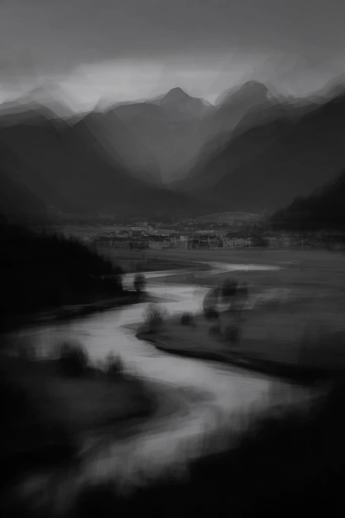 Ethereal Kinetic Noir style AI image example 2