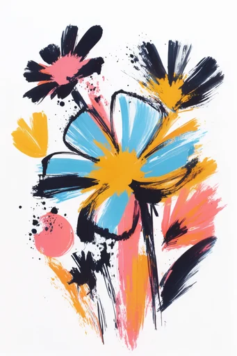 Vibrant Expressive Fauvism style reference image — bold black ink outlines
