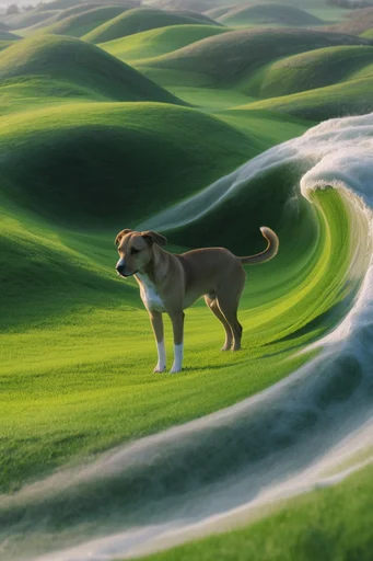 Surreal Verdant Topography style reference image — pristine organic textures