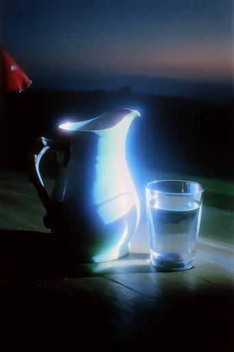 Spectral Luminescent Noir style reference image — bioluminescent glow