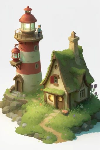 Cozy Isometric Miniatures style reference image — soft ambient lighting