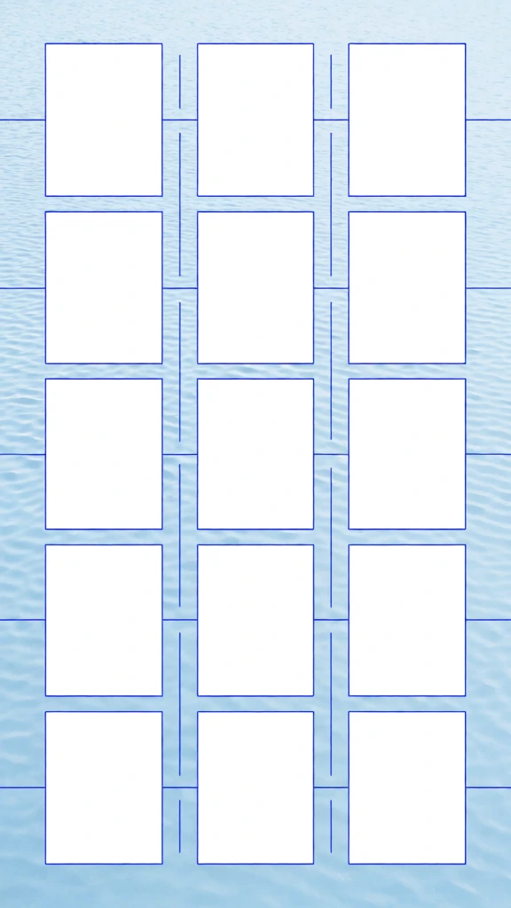 blueprint grid background with water-like texture, digital illustration, cool minimal technical vibe
