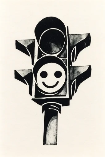 Monochrome Print Noir style reference image — distressed ink texture