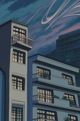 Midnight Cel Aesthetic style reference image — 1990s retro anime cel