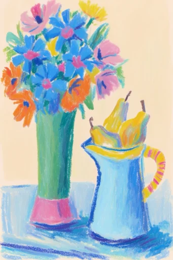 Expressive Fauvist Sketchbook style reference image — Fauvist color palette