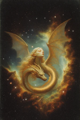 Ethereal Cosmic Surrealism style reference image — ethereal celestial lighting