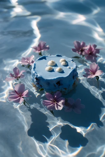 Luminous Aquatic Minimalism style reference image — top-down perspective