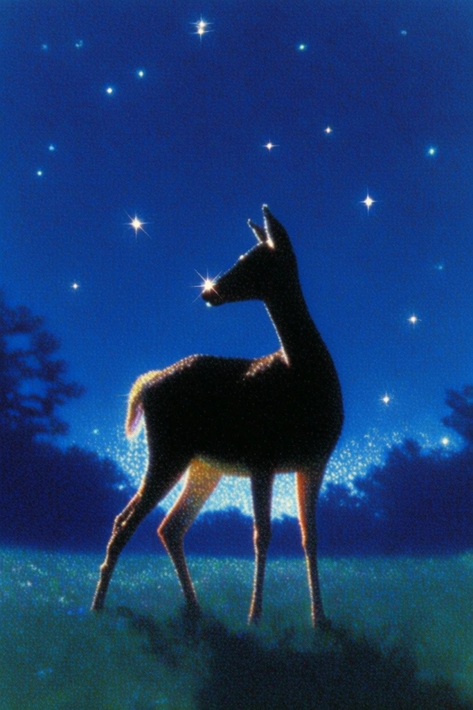 Luminous Retro Surrealism style AI image example 3