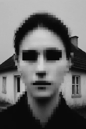 Monochrome Digital Decay style reference image — digital glitch