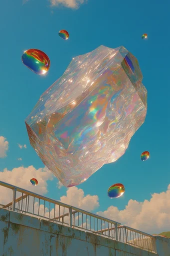 Hyper-Vivid Chrome Pop style AI image example 2