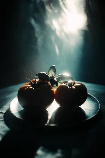 Cinematic Abyssal Noir style reference image — volumetric backlighting