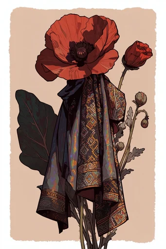 Stark Mythic Illustration style reference image — expressive silhouettes