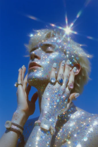Hyper-Embellished Dreamcore Glamour moodboard — generate AI images in this style
