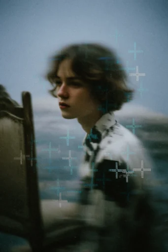 Luminous Digital Archeology moodboard — generate AI images in this style