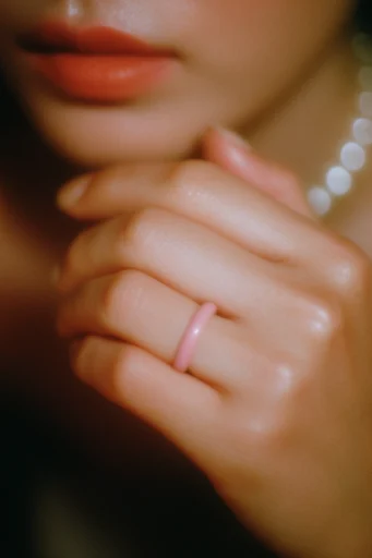 Luminous Tactile Intimacy style reference image — dewy glass skin