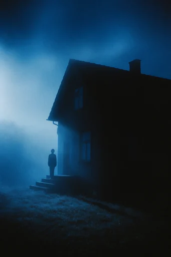 Cinematic Nocturnal Silhouette style AI image example 4