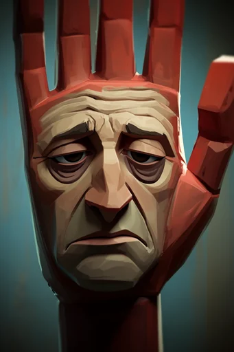 Cinematic Angular Noir style reference image — painterly digital brushstrokes