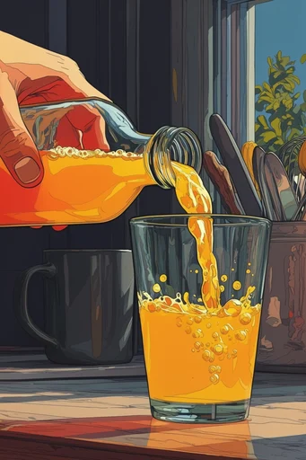 Nostalgic Anime Still Life style reference image — cozy domestic atmosphere