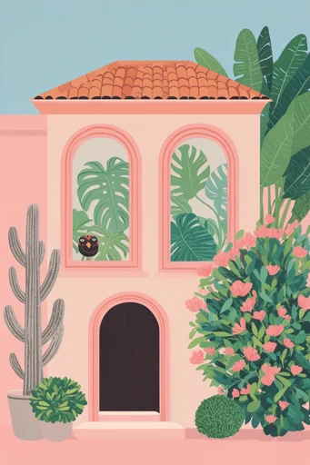 Whimsical Mediterranean Folk Narrative style AI image example 4