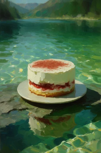 Luminous Impasto Waters style reference image — high-contrast chiaroscuro