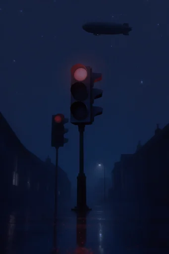Nocturnal Solitary Minimalism style reference image — deep indigo night sky