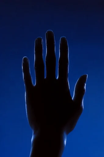 Cobalt Noir Minimalist style reference image — dramatic chiaroscuro lighting