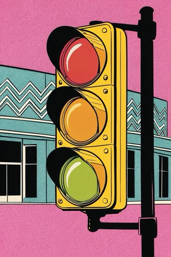 Graphic Retro Pop style reference image — retro risograph texture