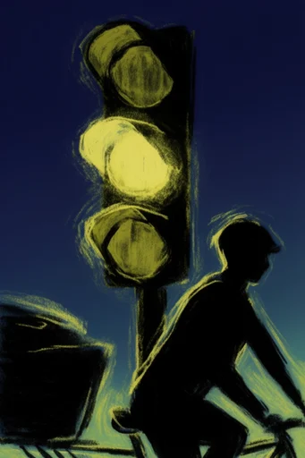 Nocturnal Cyber-Gothic Expressionism style reference image — high-contrast illustration