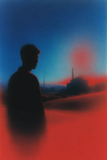 Cinematic Neon Noir style AI image example 2