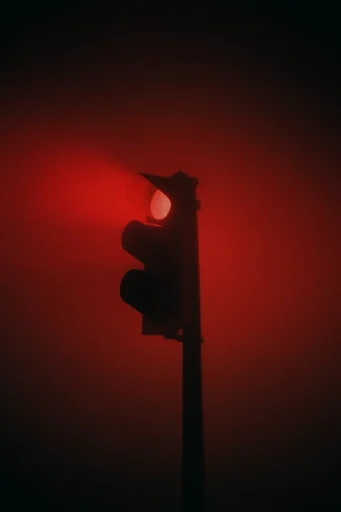 Crimson Noir Cinema style reference image — high-contrast silhouette