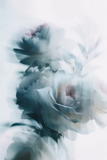 Ethereal Glitch Surrealism style reference image — spectral motion blur