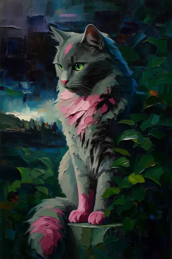 Textured Impressionist Atmosphere style reference image — vibrant color contrast