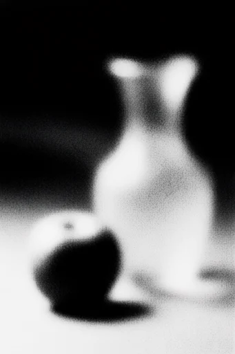 Ethereal Nocturnal Minimalism style reference image — heavy textured grain