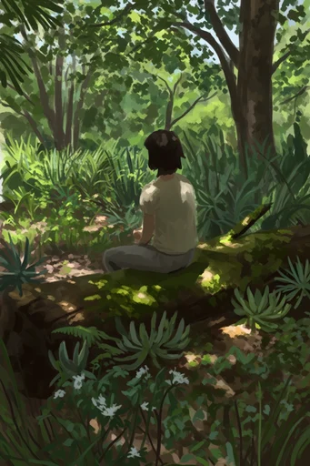 Nostalgic Ghibli Woodlands moodboard — generate AI images in this style