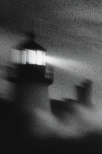 Atmospheric Monochromatic Noir style reference image — charcoal texture
