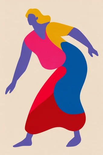 Mid-Century Graphic Minimalism moodboard — generate AI images in this style