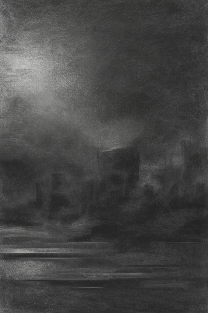 Monochrome Noir Tactility style AI image example 2